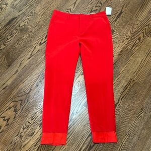 Jbrand red pants size 6 NWT
